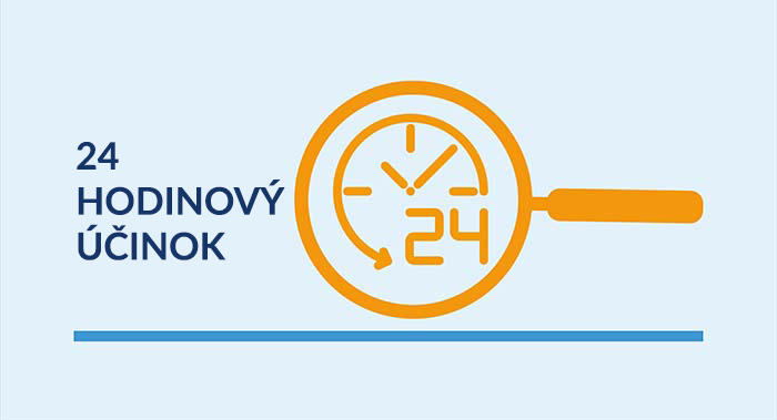 Ikona lupy s 24-hodinovými hodinami