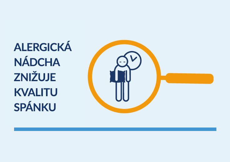 Ikona lupy s príznakmi zníženej kvality spánku