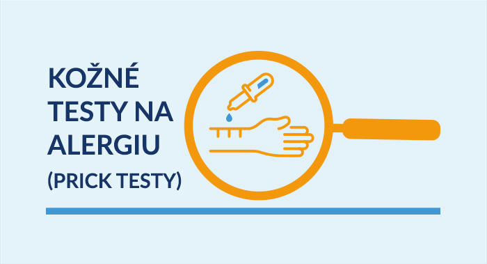 Ikona lupy s kožným prick testom