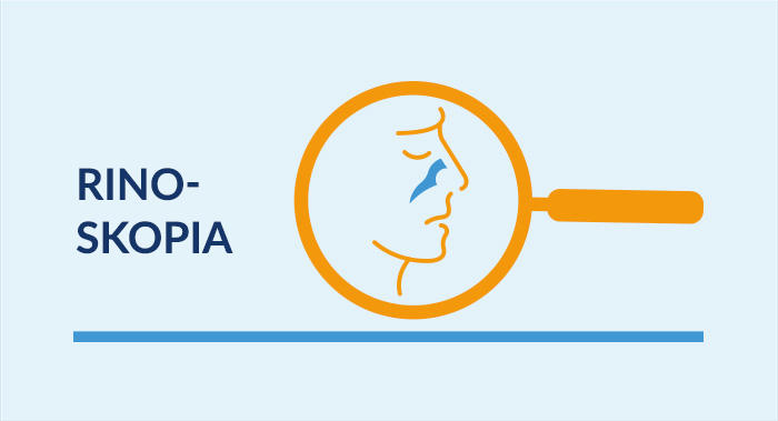 Ikona lupy s profilom tváre a zameraním na oblasť nosa