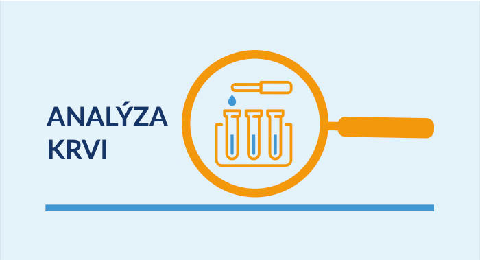 Ikona lupy s analýzou krvi