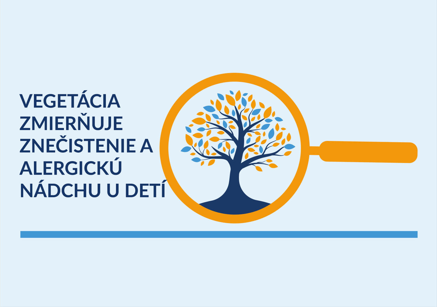 Ikona lupy so stromom zmierňujúcim znečistenie